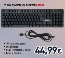 Unieuro Ioplee wired mechanical keyboard gaming offerta