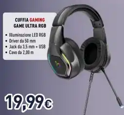 Unieuro Ioplee cuffia gaming game ultra rgb offerta