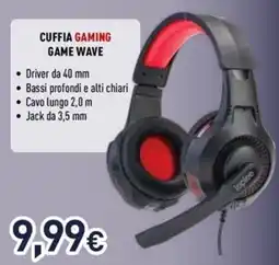 Unieuro Ioplee cuffia gaming game wave offerta