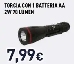 Unieuro Ioplee torcia con 1 batteria AA 2W 70 lumen offerta