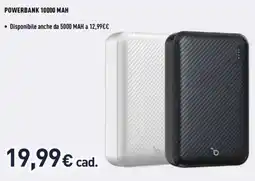 Unieuro ioplee POWERBANK 10000 MAH offerta