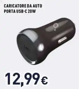 Unieuro Ioplee caricatore da auto porta usb-c 20W offerta