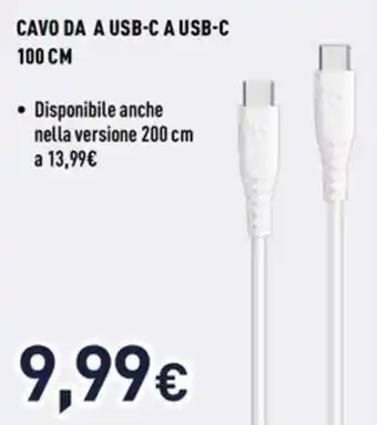 Unieuro Ioplee cavo da a usb-c a usb-c 100 cm offerta