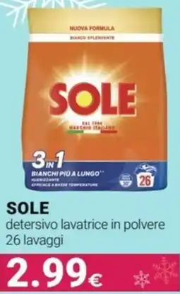 Tigotà SOLE detersivo lavatrice in polvere offerta