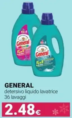 Tigotà GENERAL detersivo liquido lavatrice offerta