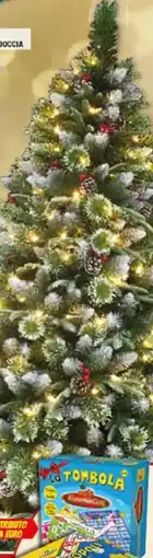 Risparmio Casa Albero natale boreale 150cm con luci,pigne ebacche offerta