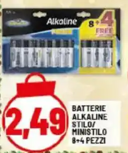 Risparmio Casa Batterie alkaline stilo ministilo 8+4 pezzi offerta