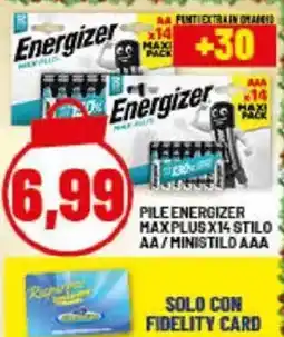 Risparmio Casa Pile energizer maxplus x14 stilo AA/ministilo AAA offerta