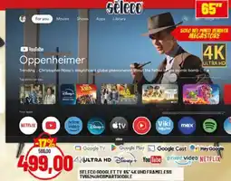 Risparmio Casa SELECO GOOGLET TV 65° 4K UHD FRAMELESS TV6524UHDSMARTGOOGLE offerta