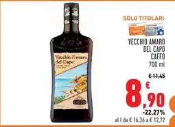 Conad Vecchio Amaro del Capo Caffo 700 ml offerta