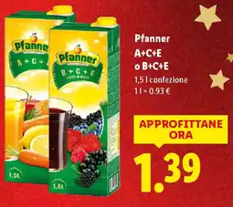 Lidl Pfanner A+C+E offerta