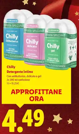 Lidl Chilly Detergente intimo offerta
