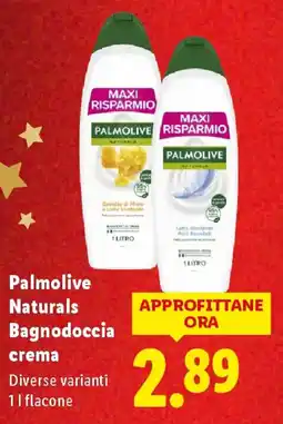 Lidl Palmolive Naturals Bagnodoccia crema offerta