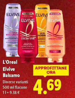 Lidl L'Oreal Elvive Balsamo offerta