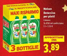 Lidl Nelsen Detersivo per piatti offerta