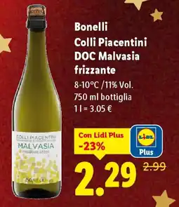 Lidl Bonelli Colli Piacentini DOC Malvasia offerta