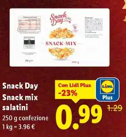 Lidl Snack Day Snack mix salatini offerta