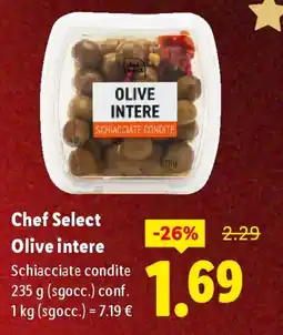 Lidl Chef Select Olive intere offerta