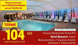 Lidl Hotel Manzoni offerta