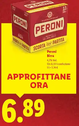 Lidl Peroni Birra offerta