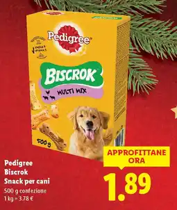 Lidl Pedigree Biscrok Snack per cani offerta