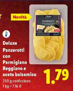 Lidl Deluxe Panzerotti con Parmigiano Reggiano e aceto balsamico offerta