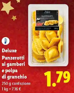 Lidl Deluxe Panzerotti ai gamberi e polpa di granchio offerta