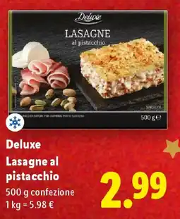 Lidl Deluxe Lasagne al pistacchio offerta