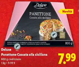 Lidl Deluxe Panettone Cassata alla siciliana offerta