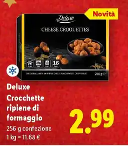 Lidl Deluxe Crocchette ripiene di formaggio offerta