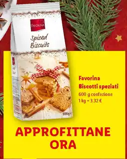 Lidl Favorina Biscotti speziati offerta