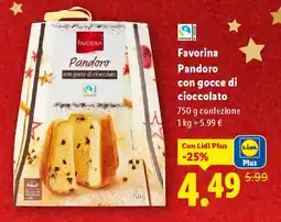 Lidl Favorina con gocce di cioccolato offerta