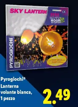 Lidl Pyrogiochi Lanterna volante bianca offerta