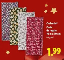 Lidl Crelando Carta da regalo 10 m x 70 cm offerta