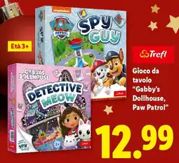 Lidl Trefi Gioco da tavolo "Gabby's Dollhouse, Paw Patrol" offerta