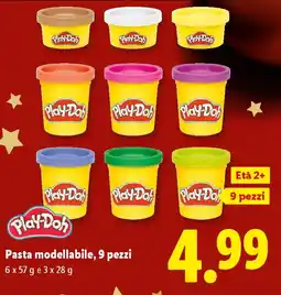 Lidl Play-Doh Pasta modellabile, 9 pezzi offerta