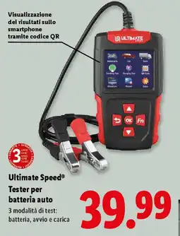 Lidl Ultimate Speed Tester per batteria auto offerta