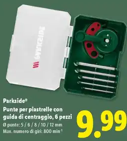 Lidl Parkside Punte per piastrelle offerta