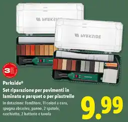Lidl Parkside Set riparazione per pavimenti in laminato e parquet o per piastrelle offerta