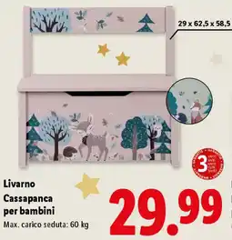 Lidl Livarno Box cassapanca per bambini offerta