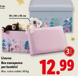 Lidl Livarno Box cassapanca per bambini offerta