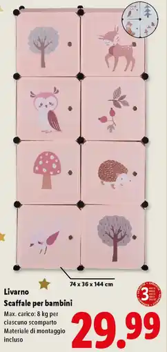Lidl Livarno Scaffale per bambini offerta
