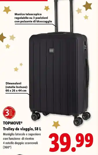 Lidl TOPMOVE Trolley da viaggio offerta