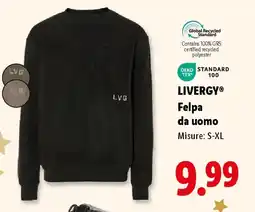 Lidl LIVERGY Felpa da uomo offerta