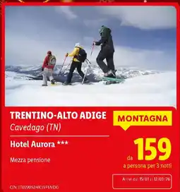 Lidl TRENTINO-ALTO ADIGE Hotel Aurora offerta