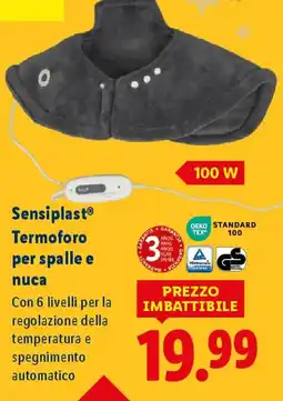 Lidl Sensiplast Termoforo per spalle e nuca offerta