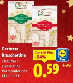 Lidl Certossa Bruschettine offerta