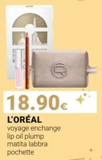 Tigotà L'ORÉAL voyage enchange lip oil plump matita labbra pochette offerta