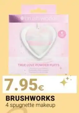 Tigotà BRUSHWORKS 4 spugnette makeup offerta