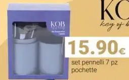 Tigotà KOB set pennelli 7 pz pochette offerta